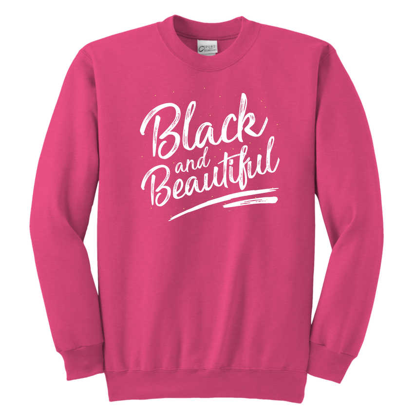 Black and Beautiful Youth Sweatshirt - Melanin Magic
