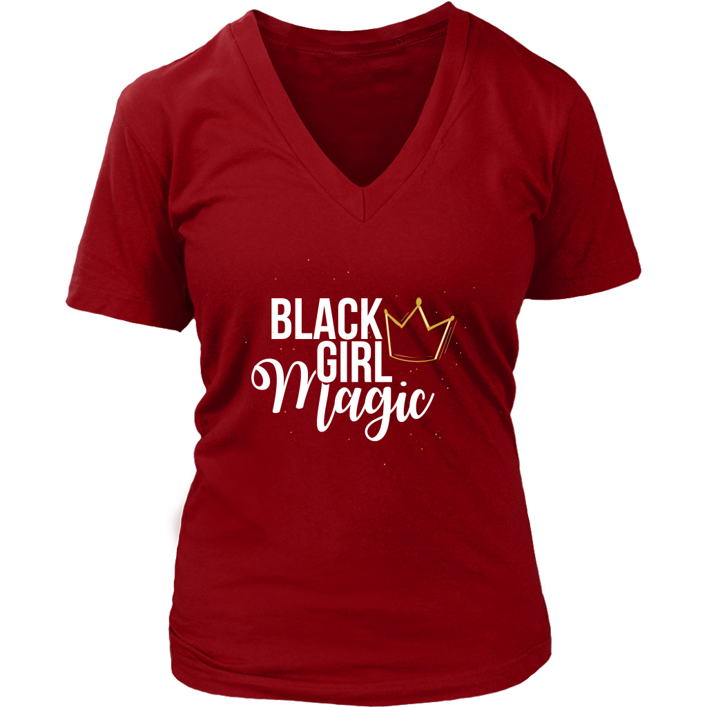 Tshirt V Neck Magic-Black