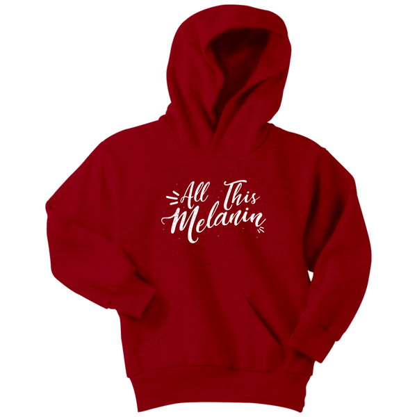 All This Melanin - Youth Hoodie  Sweatshirt