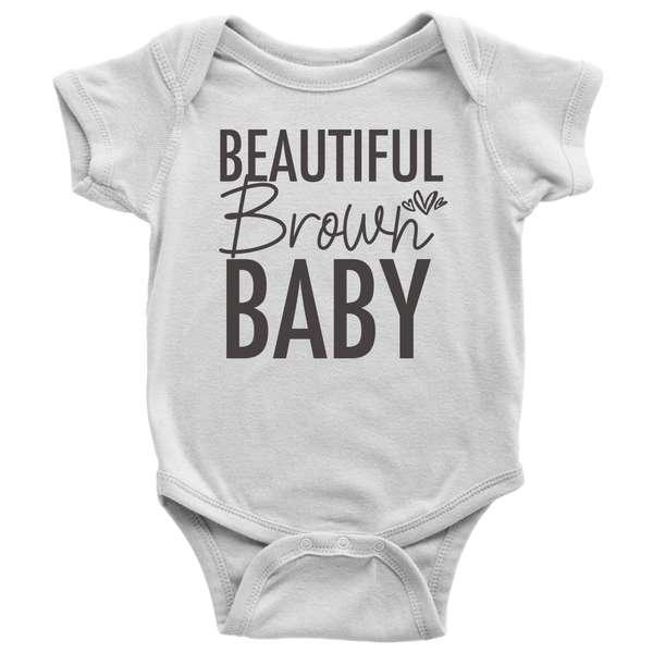 Beautiful Brown Baby Onesie Body Suit - Melanin Magic - Black Girl Magic