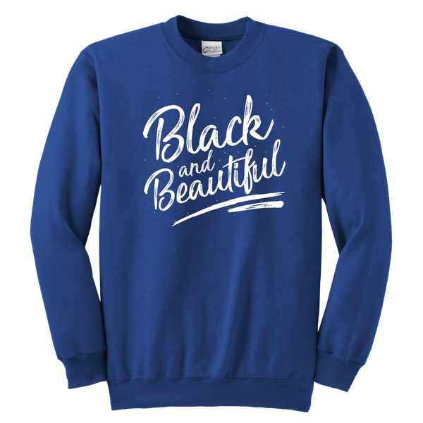 Black and Beautiful Youth Sweatshirt - Melanin Magic