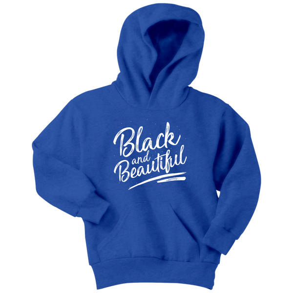Black and Beautiful Youth Hoodie - Melanin Magic