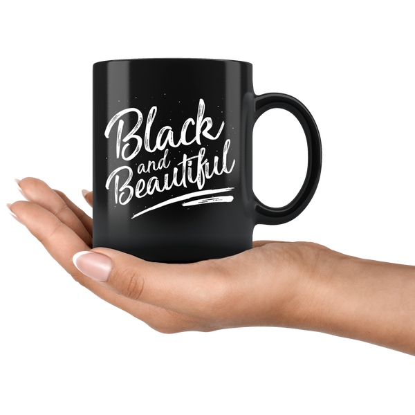 Black and Beautiful - Black Ceramic Mug