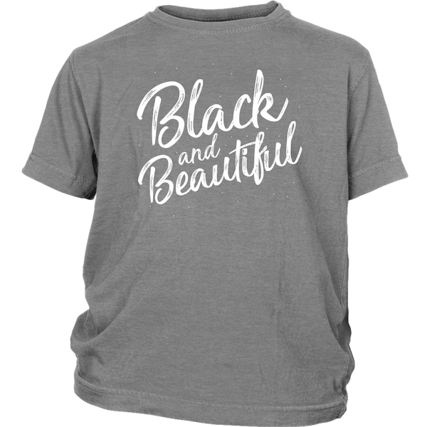 Black and Beautiful Youth Shirt - Melanin Magic
