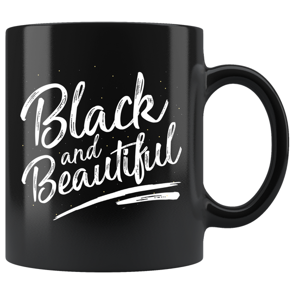 Black and Beautiful - Black Ceramic Mug