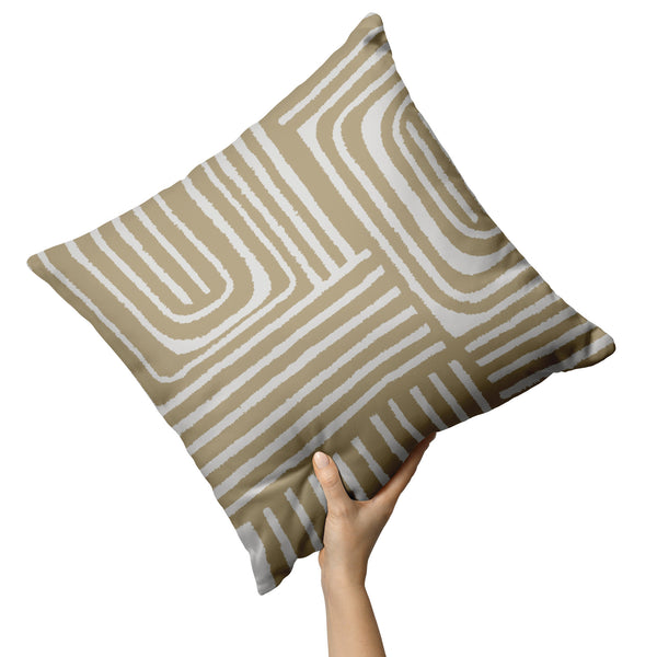 Boho Cafe Con Leche Accent Pillow Print