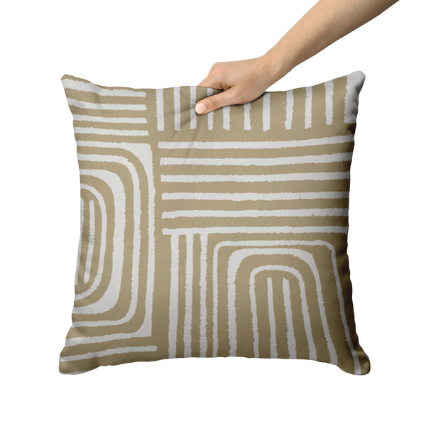 Boho Cafe Con Leche Accent Pillow Print
