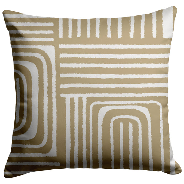 Boho Cafe Con Leche Accent Pillow Print