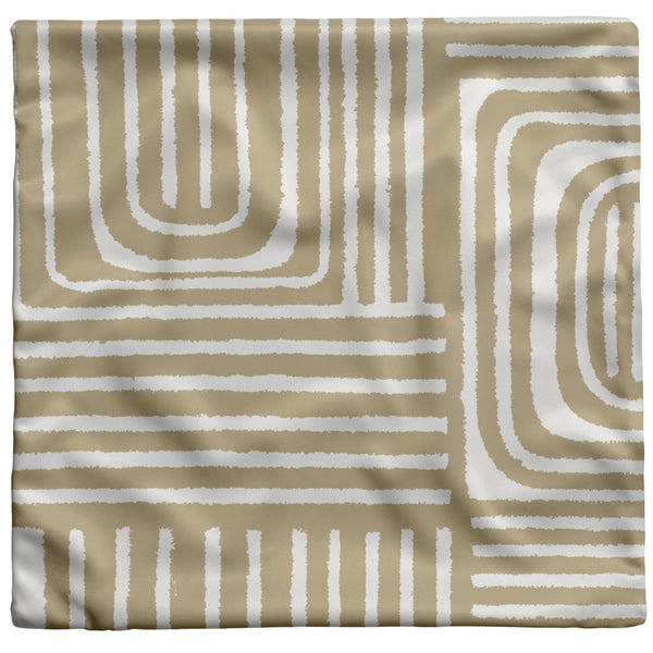 Boho Cafe Con Leche Accent Pillow Print