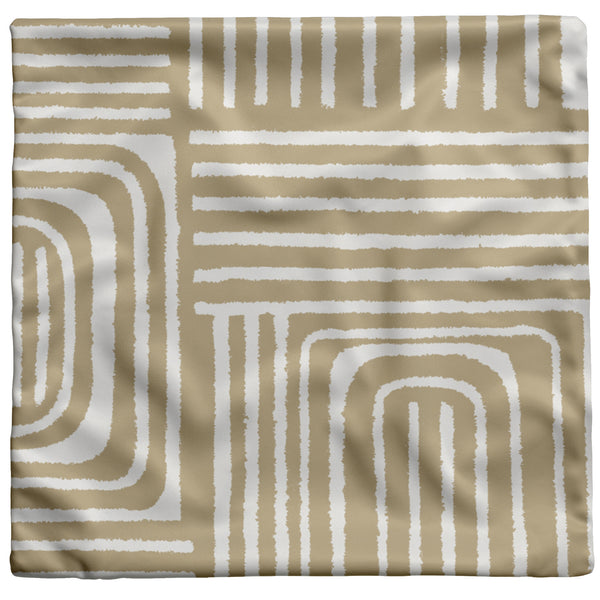 Boho Cafe Con Leche Accent Pillow Print