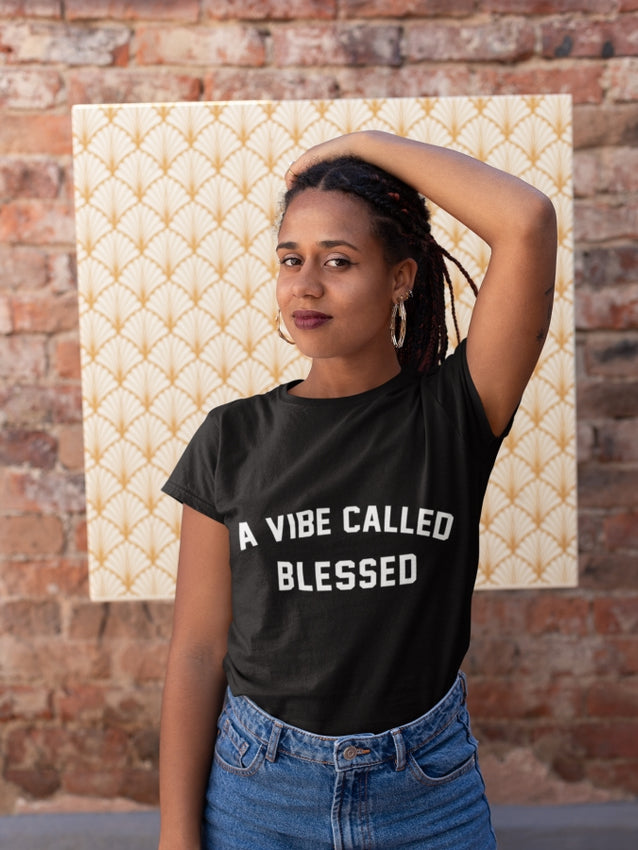 A Vibe Called Blessed - Melanin Magic Women's Triblend Shirt