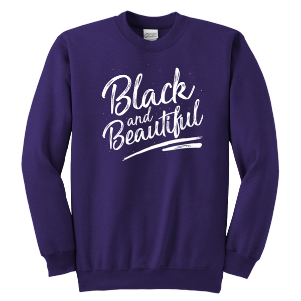 Black and Beautiful Youth Sweatshirt - Melanin Magic