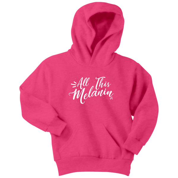 All This Melanin - Youth Hoodie  Sweatshirt