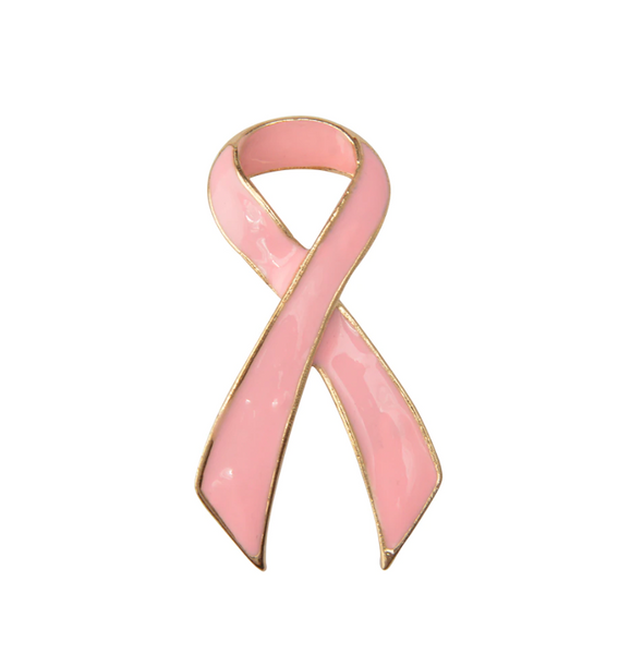 Breast Cancer Awareness - Pink Ribbon Lapel Brooch Pin