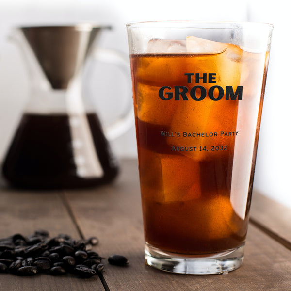 The Groom Crew  Custom Pint Glass