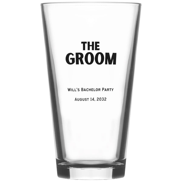 The Groom Crew  Custom Pint Glass