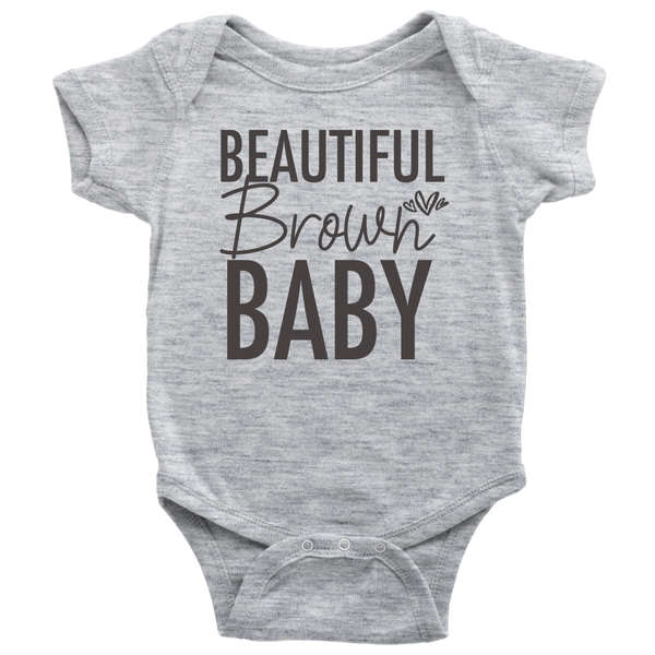 Beautiful Brown Baby Onesie Body Suit - Melanin Magic - Black Girl Magic
