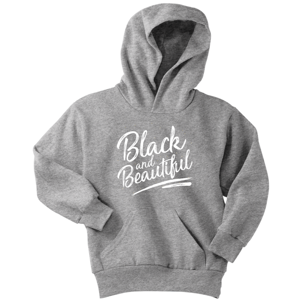 Black and Beautiful Youth Hoodie - Melanin Magic