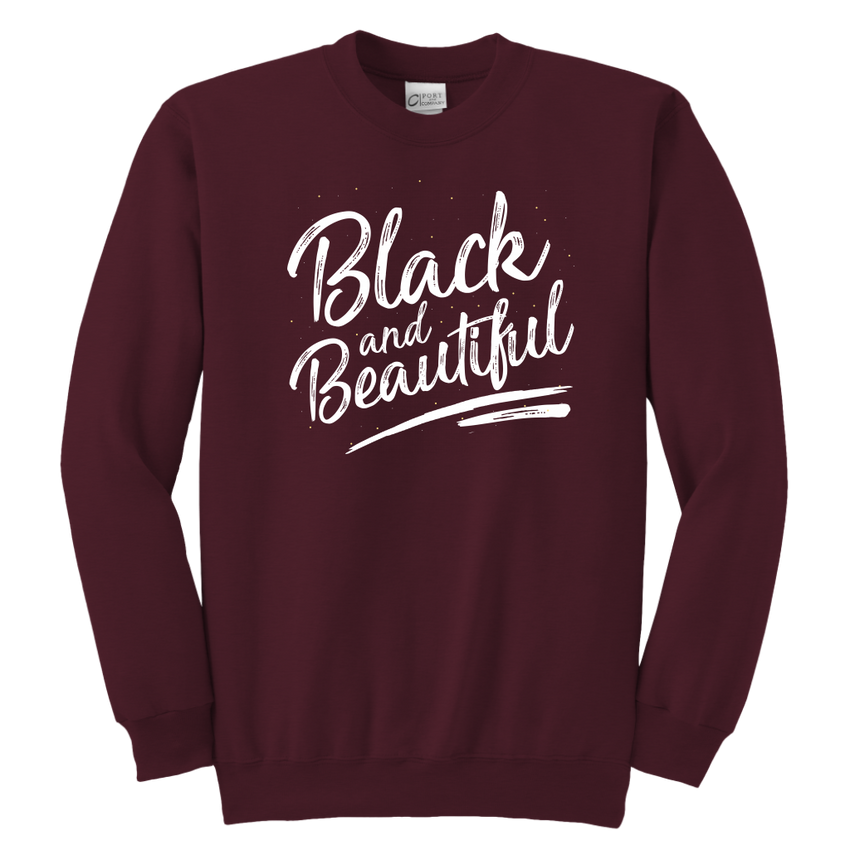 Black and Beautiful Youth Sweatshirt - Melanin Magic