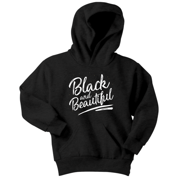 Black and Beautiful Youth Hoodie - Melanin Magic