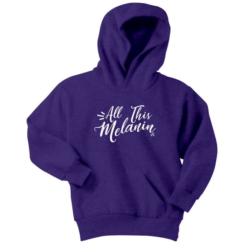 All This Melanin - Youth Hoodie  Sweatshirt