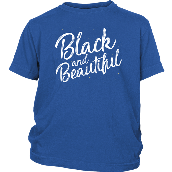 Black and Beautiful Youth Shirt - Melanin Magic