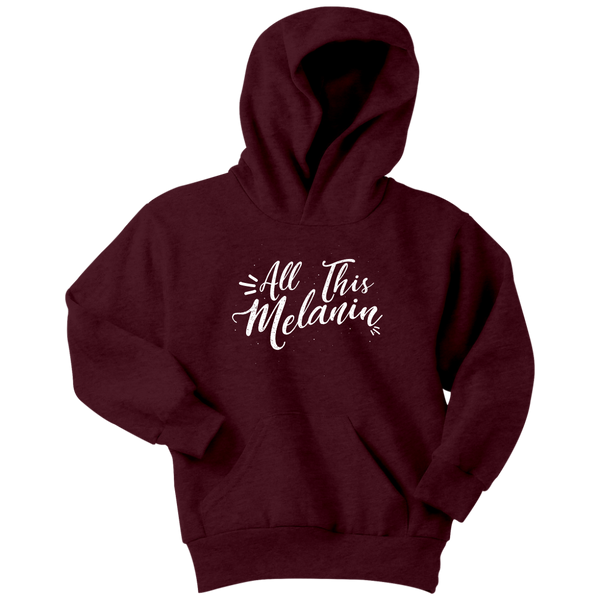 All This Melanin - Youth Hoodie  Sweatshirt